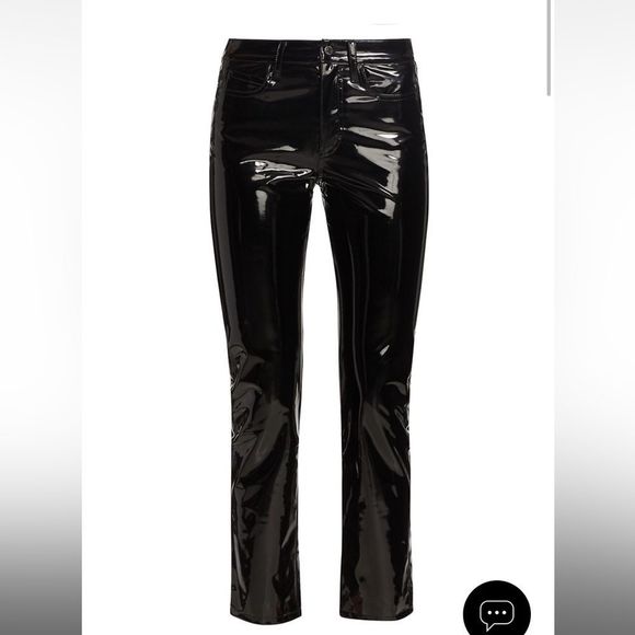 Simon Miller wide leg patent faux leather zip up pants - Picture 5 of 15